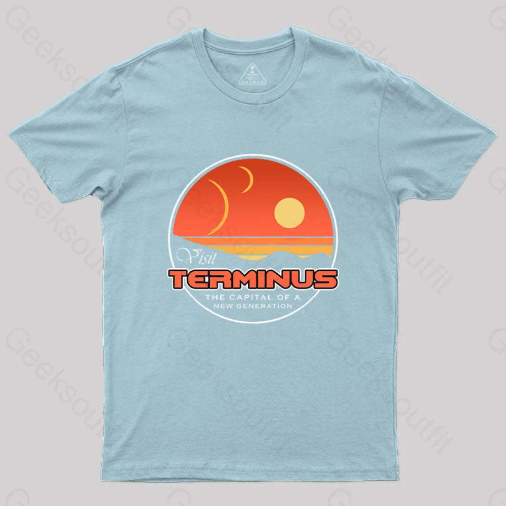Visit Terminus T-Shirt Light Blue / S