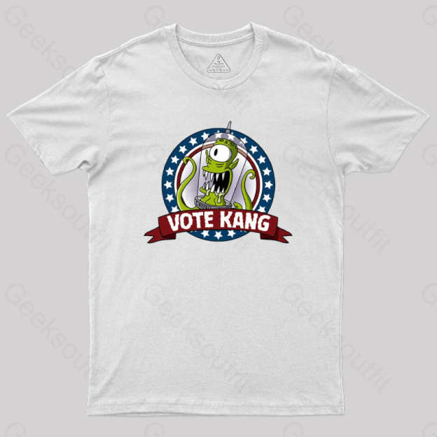 Vote Kang Geek T-Shirt White / S