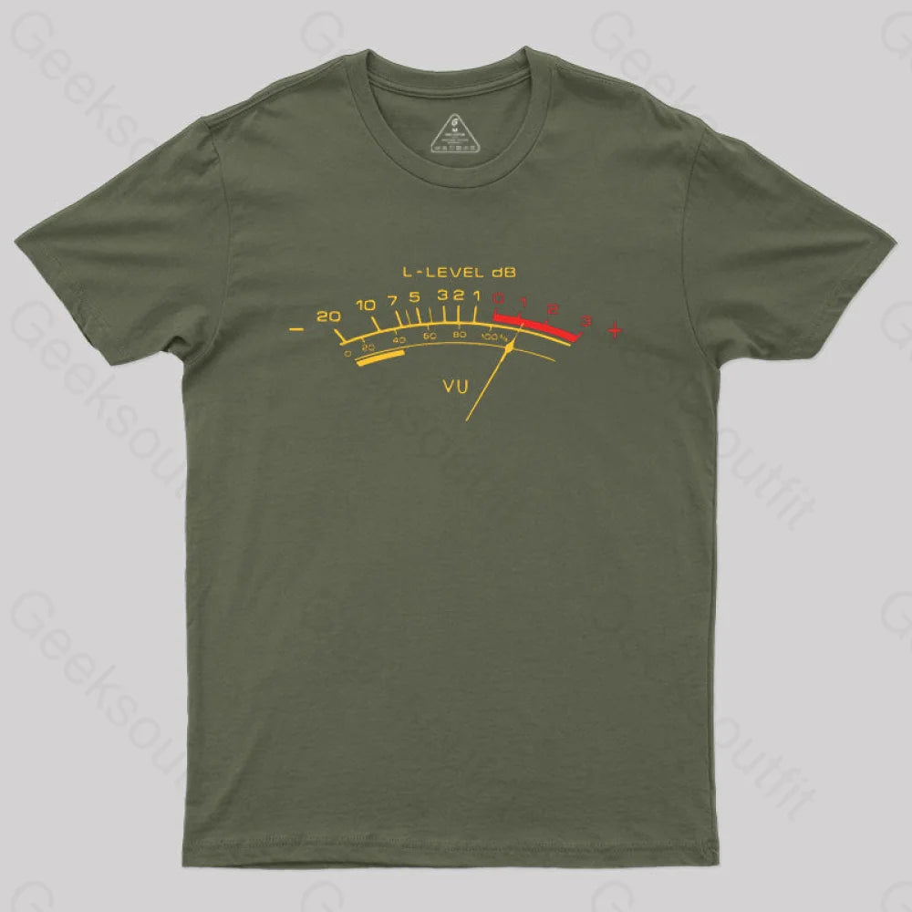 Vu Meter T-Shirt Army Green / S