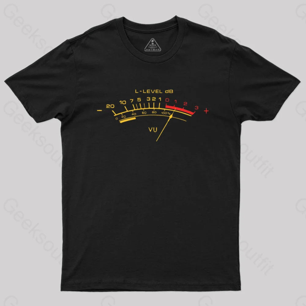 Vu Meter T-Shirt Black / S