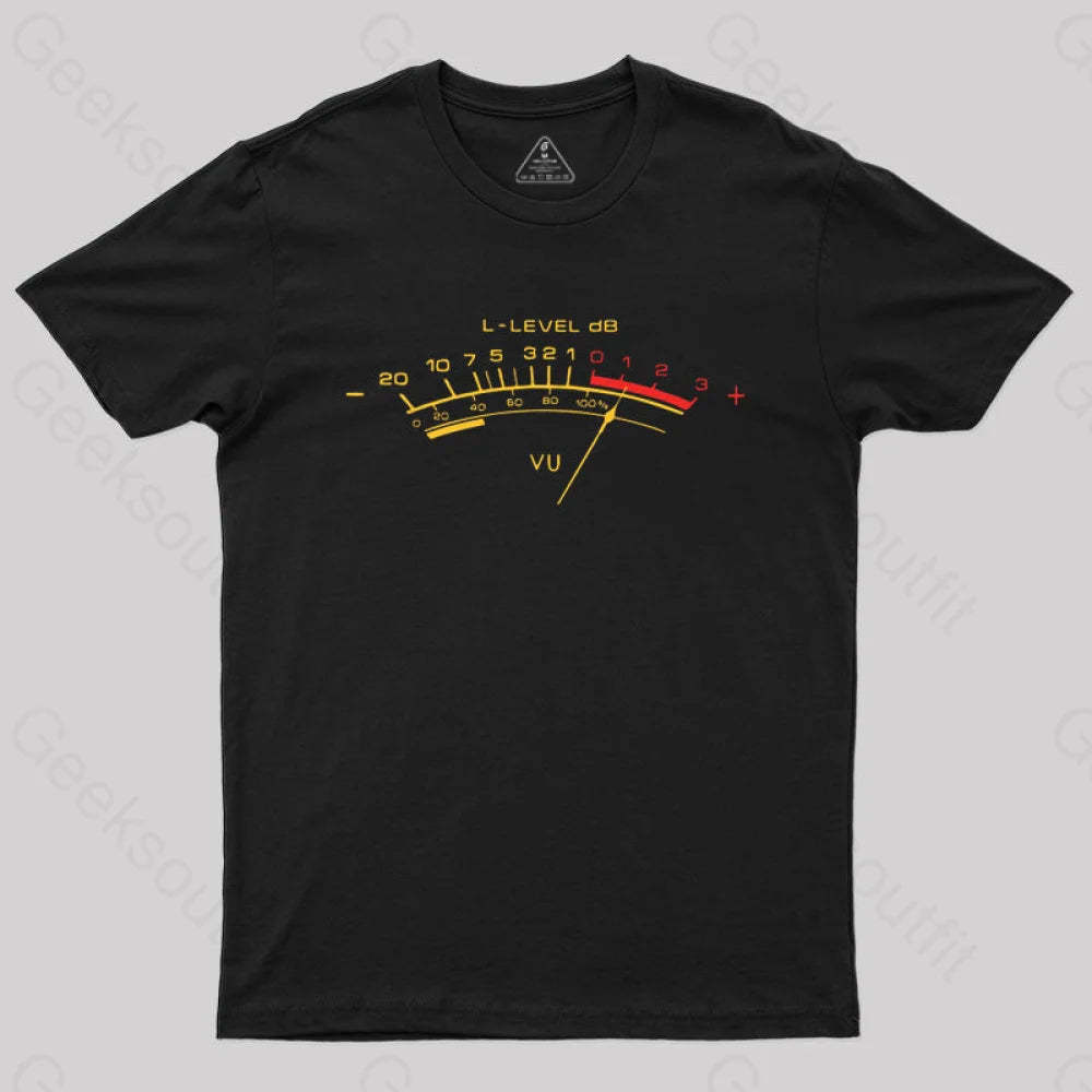 Vu Meter T-Shirt Black / S