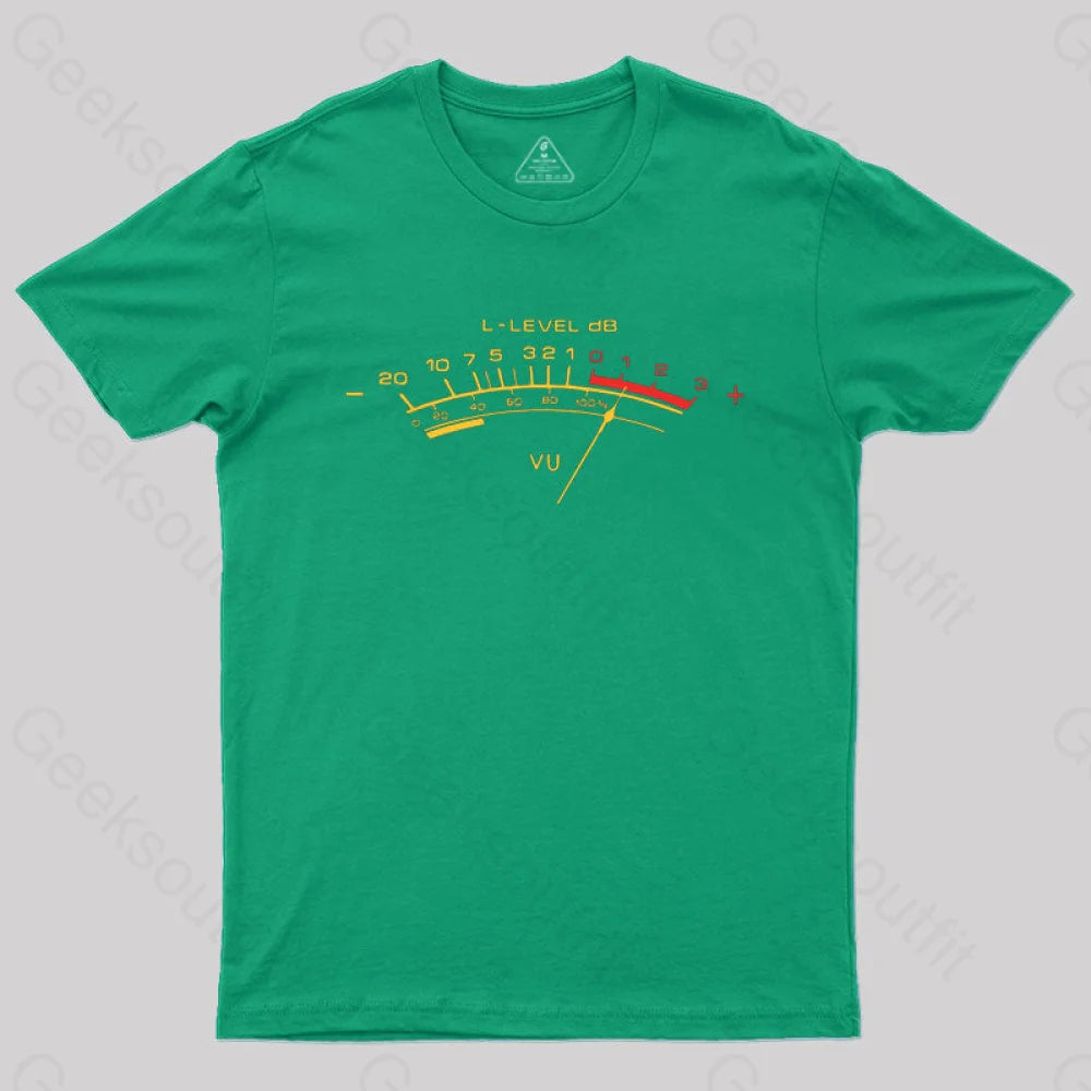 Vu Meter T-Shirt Green / S