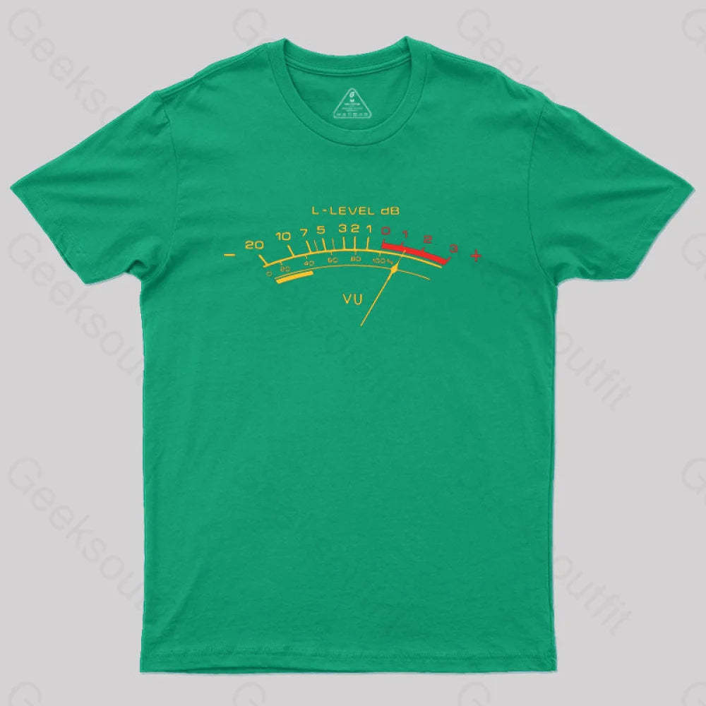 Vu Meter T-Shirt Green / S
