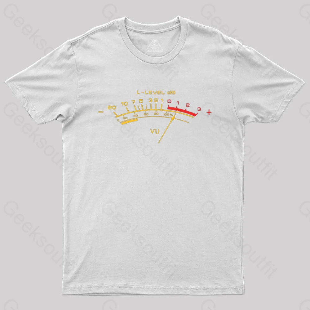 Vu Meter T-Shirt White / S
