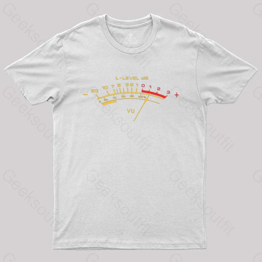 Vu Meter T-Shirt White / S