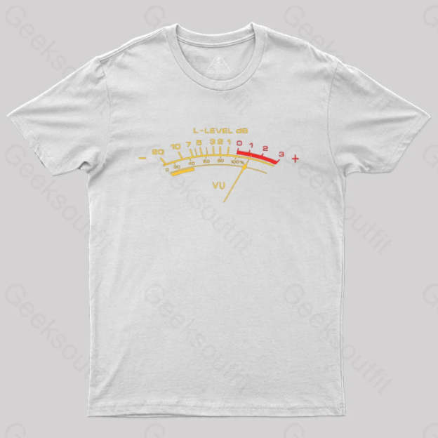 Vu Meter T-Shirt White / S