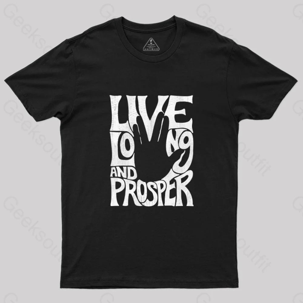 Vulcan Salute T-Shirt Black / S