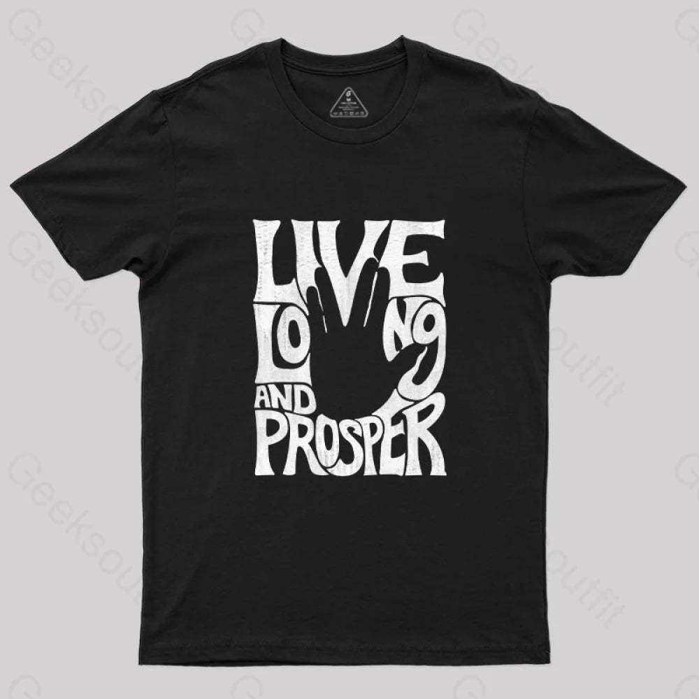 Vulcan Salute T-Shirt Black / S