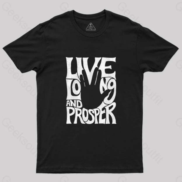 Vulcan Salute T-Shirt Black / S