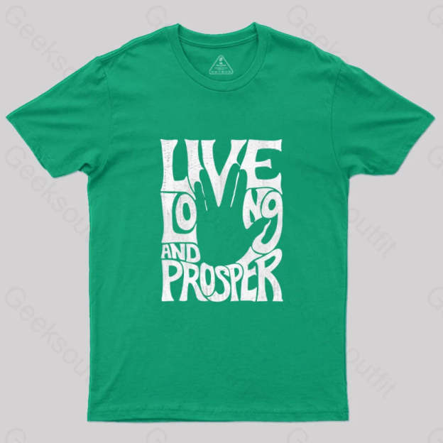 Vulcan Salute T-Shirt Green / S