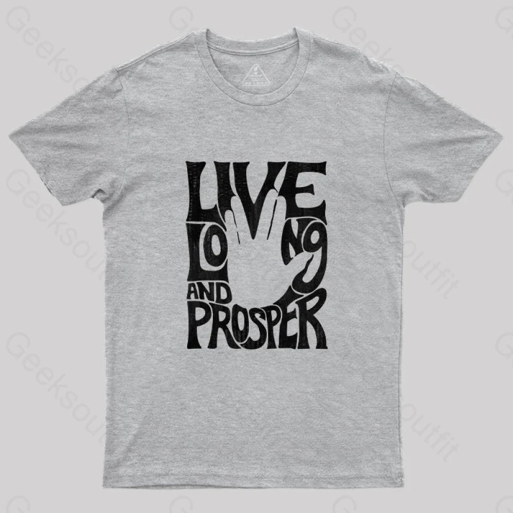 Vulcan Salute T-Shirt Grey / S