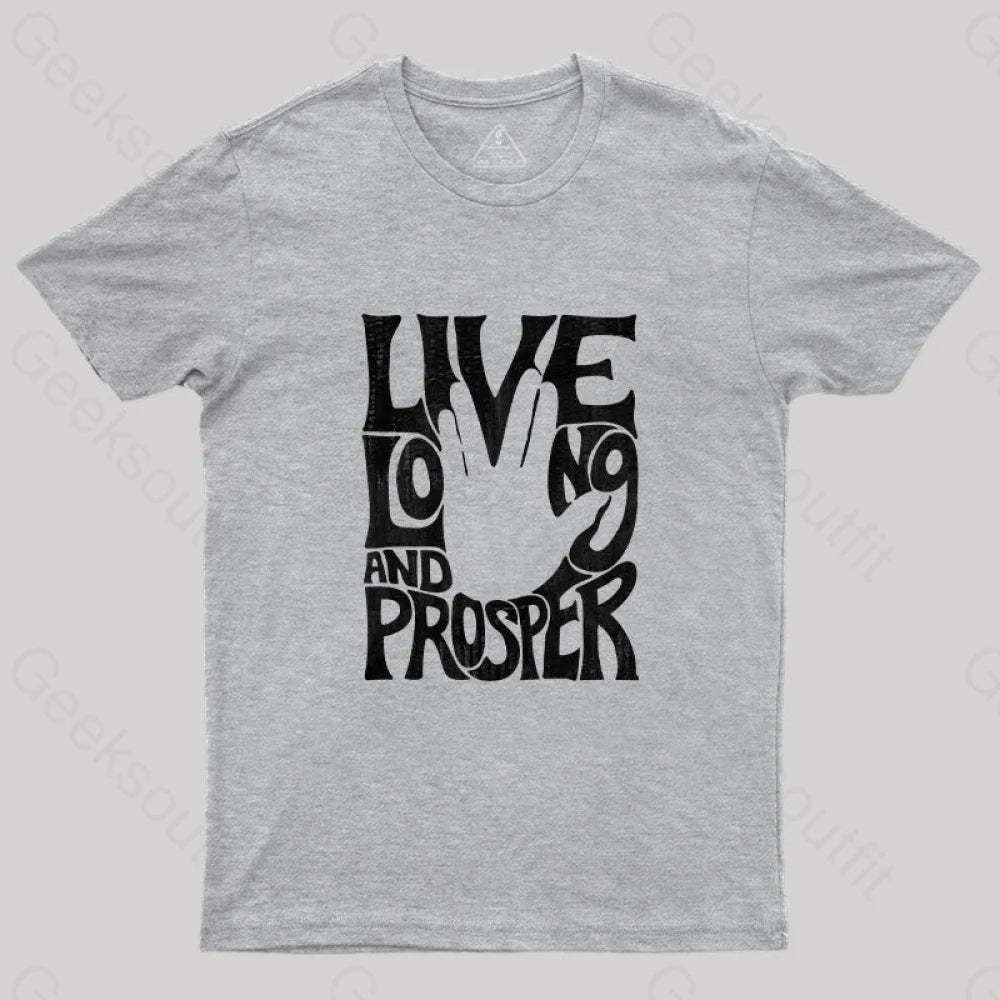 Vulcan Salute T-Shirt Grey / S