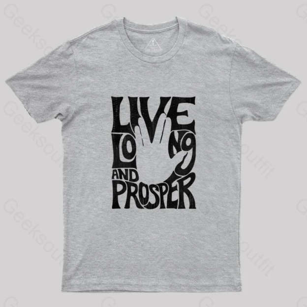 Vulcan Salute T-Shirt Grey / S