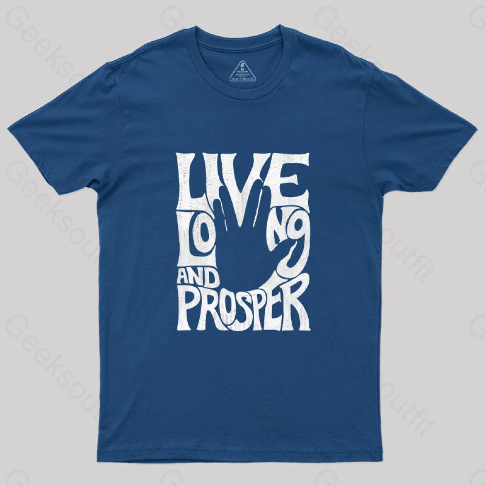Vulcan Salute T-Shirt Navy / S