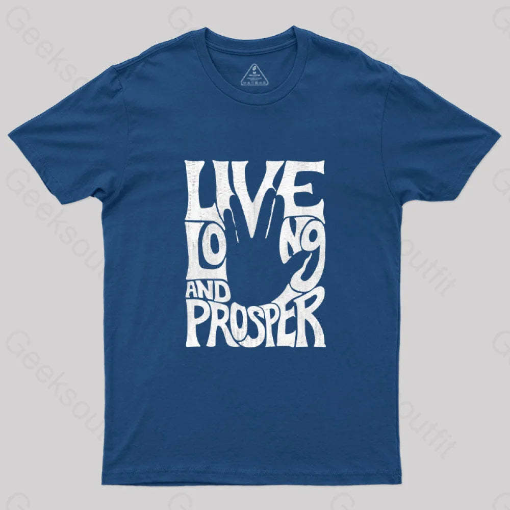 Vulcan Salute T-Shirt Navy / S
