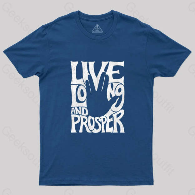 Vulcan Salute T-Shirt Navy / S