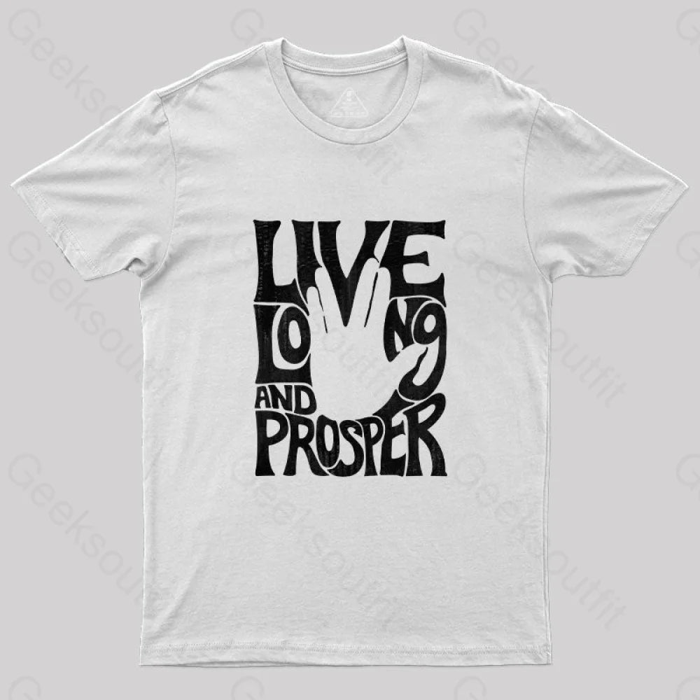 Vulcan Salute T-Shirt White / S