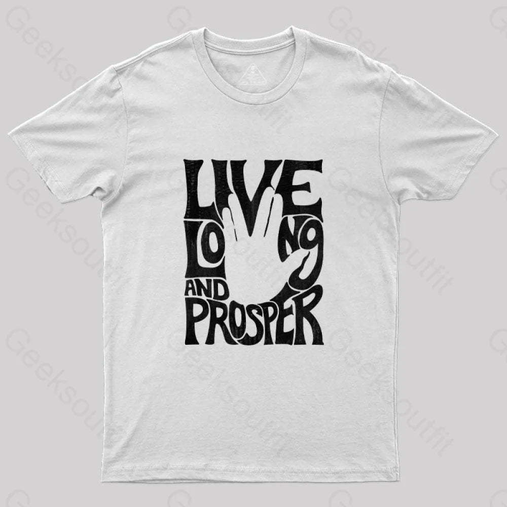 Vulcan Salute T-Shirt White / S