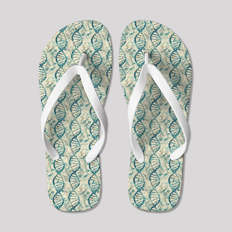 Genetic Waves Geek Flip Flops