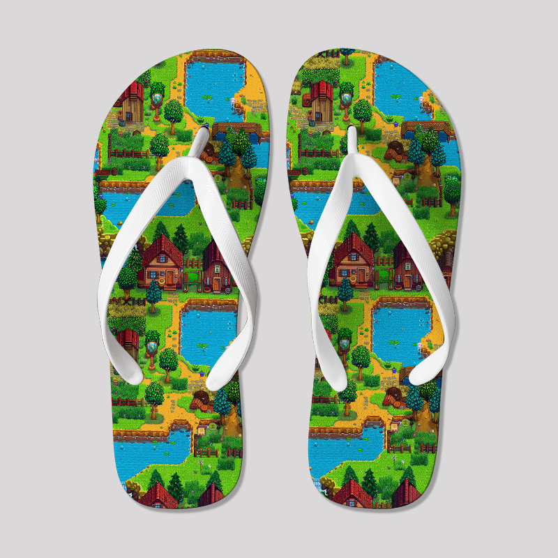 Stardew Valley RPG Game  Geek Flip Flops