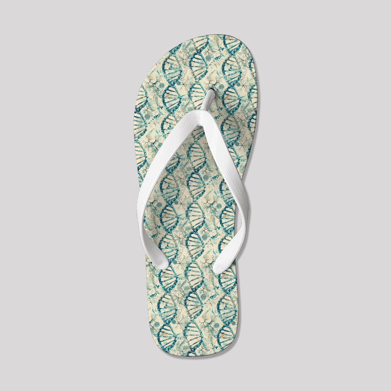 Genetic Waves Geek Flip Flops
