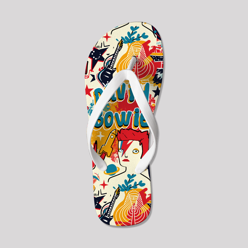 Space Oddity Geek Flip Flops