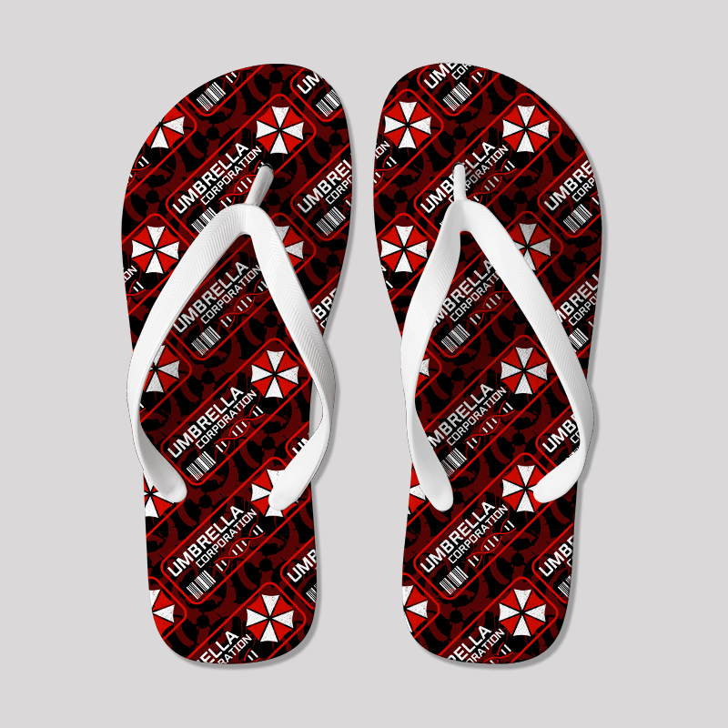 Umbrella Corp Vibes Geek Flip Flops