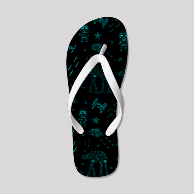 Imperial Walker Space Ship Cookie  Geek Flip Flops