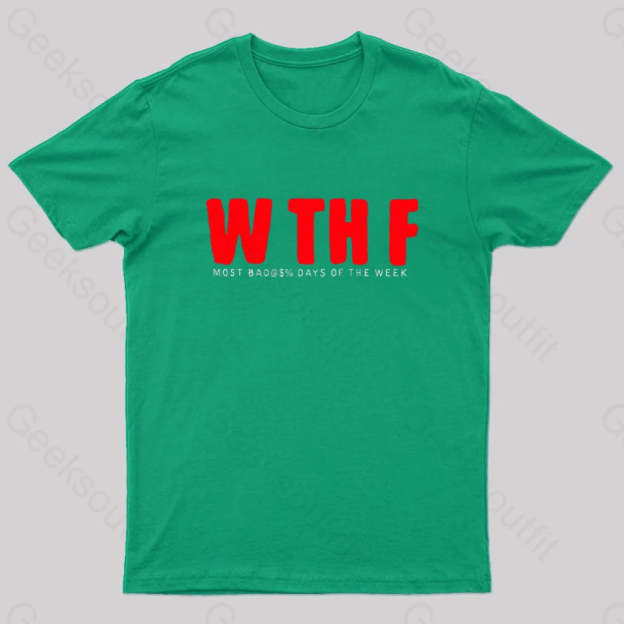 W Th F Nerd T-Shirt Green / S