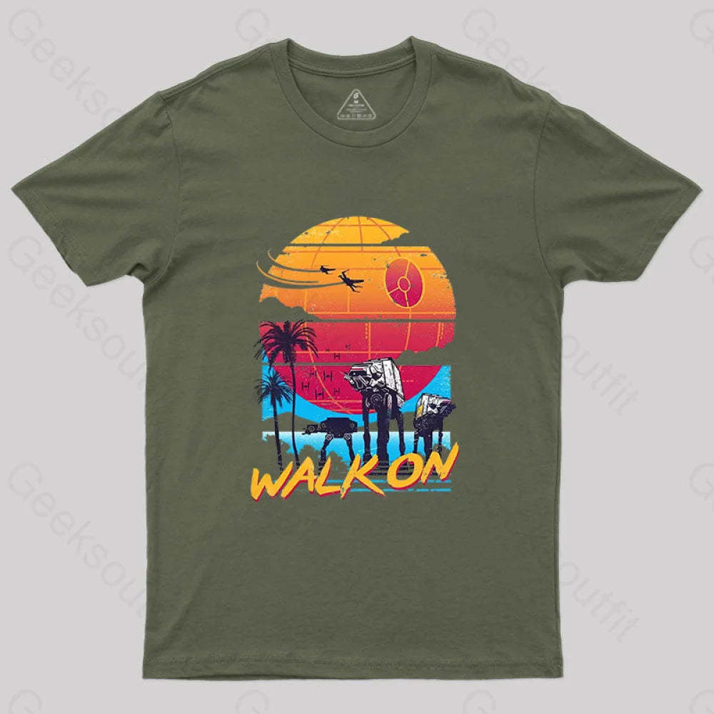 Walk On T-Shirt Army Green / S