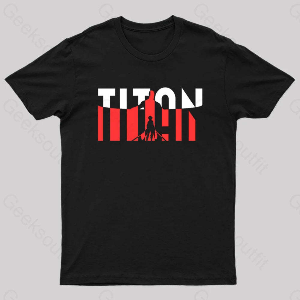 Wall Titans Geek T-Shirt Black / S