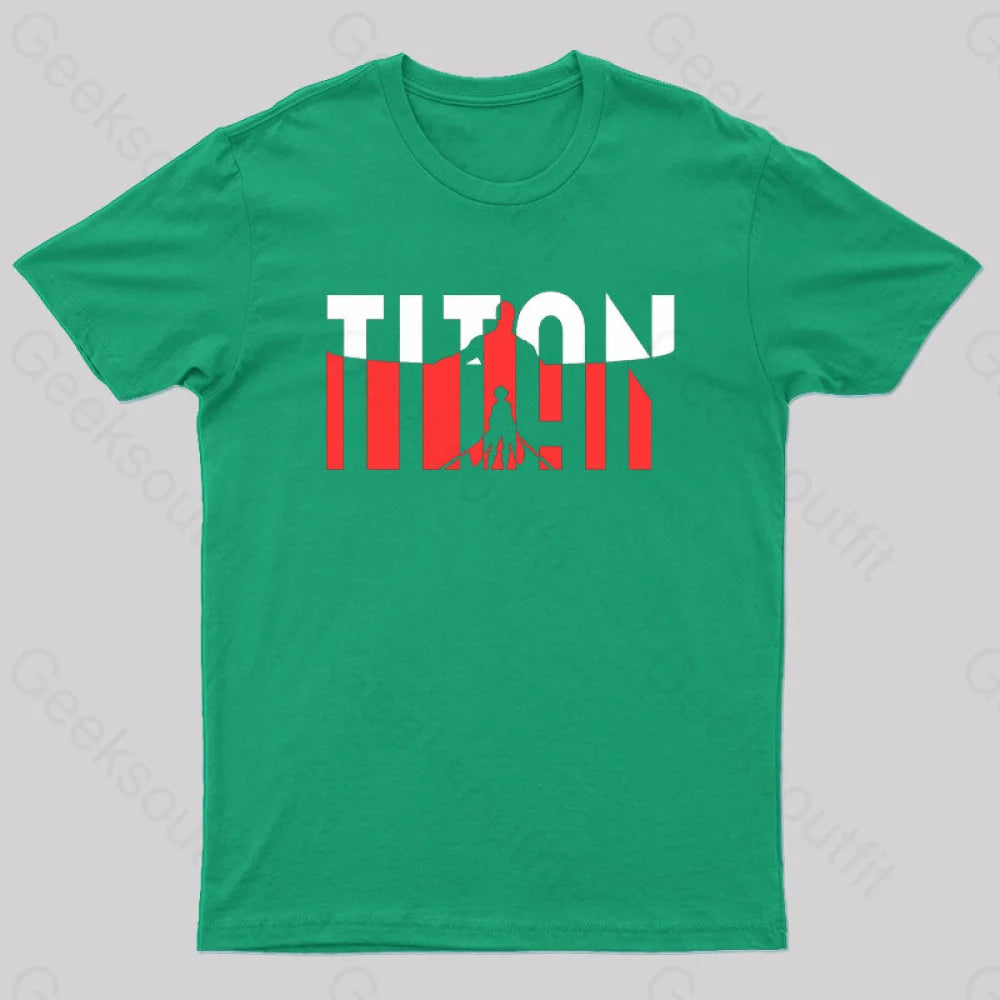 Wall Titans Geek T-Shirt Green / S