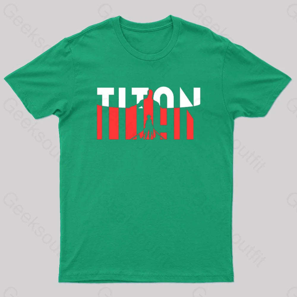 Wall Titans Geek T-Shirt Green / S