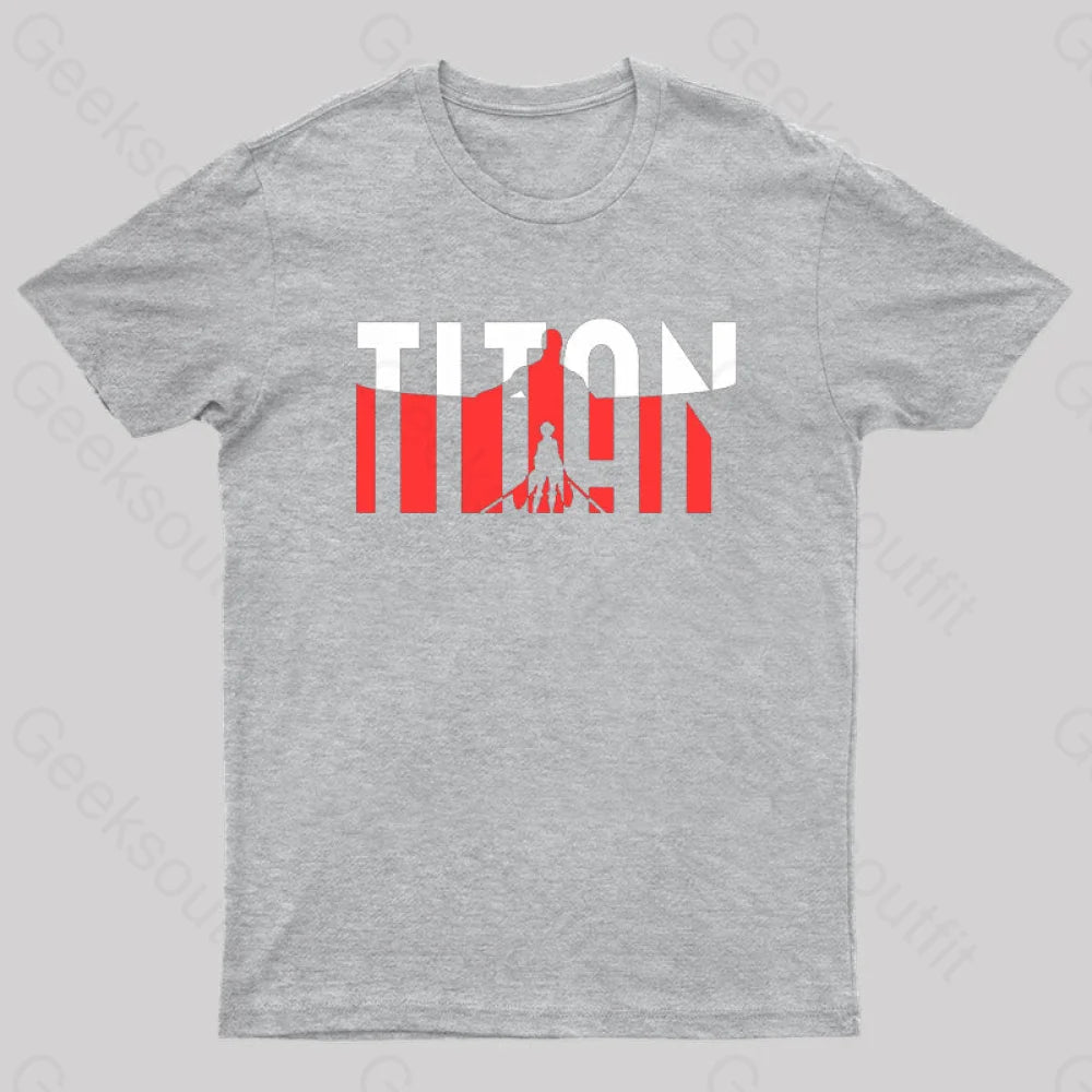 Wall Titans Geek T-Shirt Grey / S