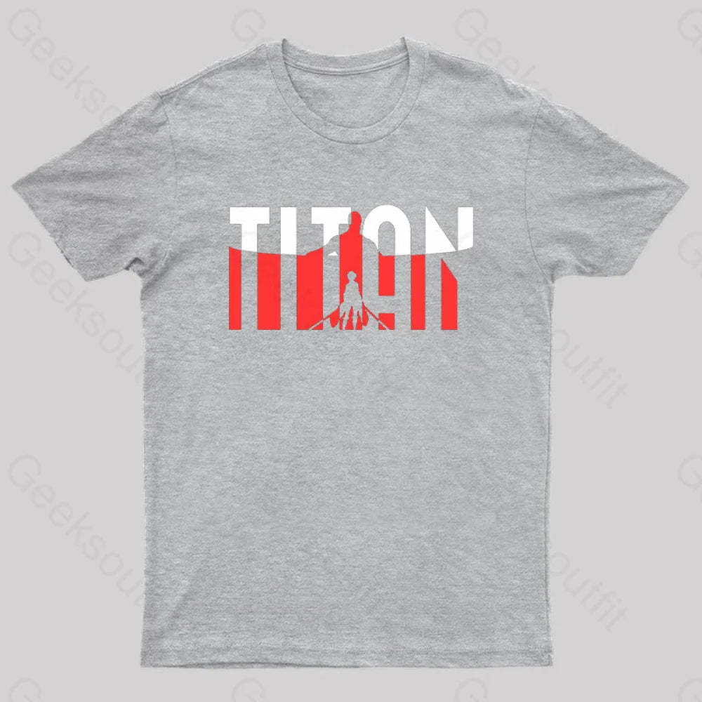 Wall Titans Geek T-Shirt Grey / S