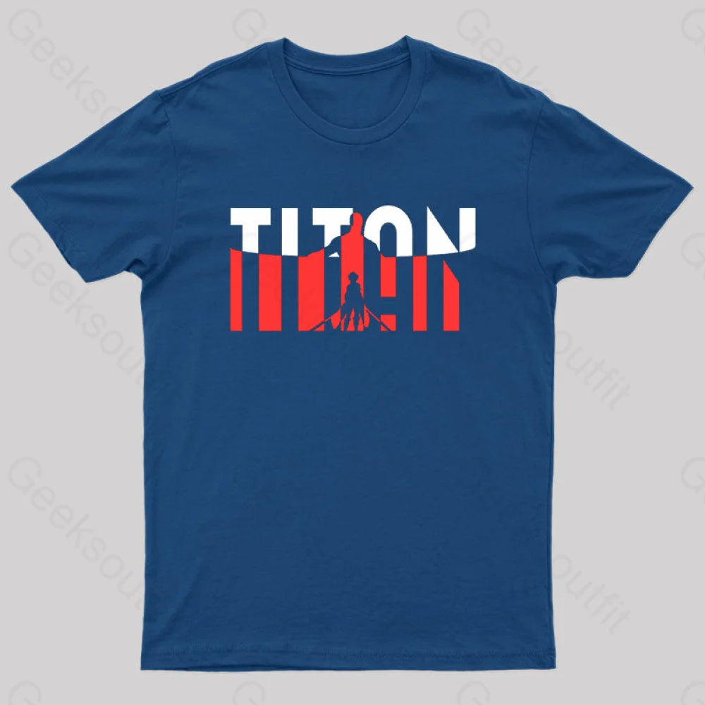 Wall Titans Geek T-Shirt Navy / S
