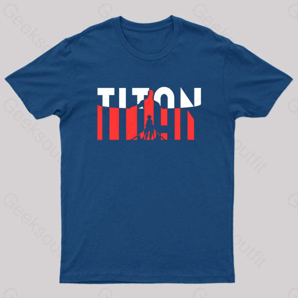 Wall Titans Geek T-Shirt Navy / S