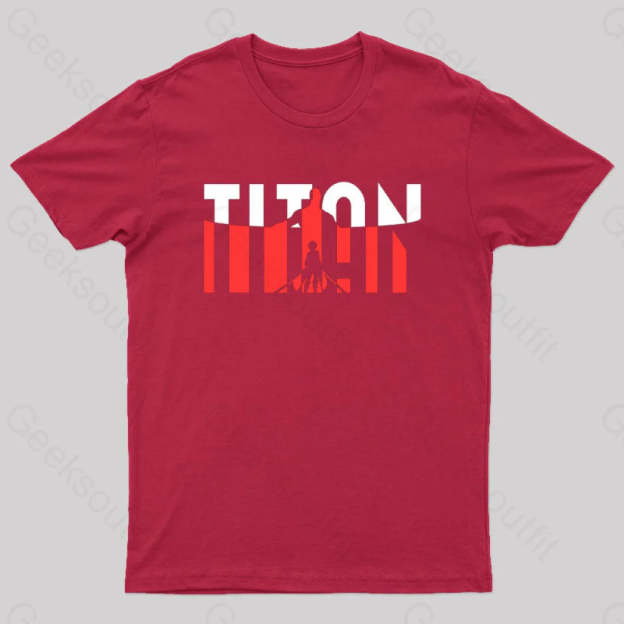 Wall Titans Geek T-Shirt Red / S