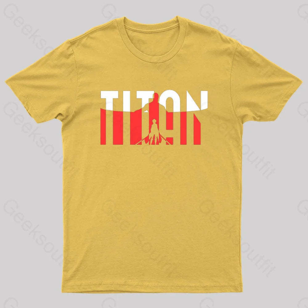 Wall Titans Geek T-Shirt Yellow / S