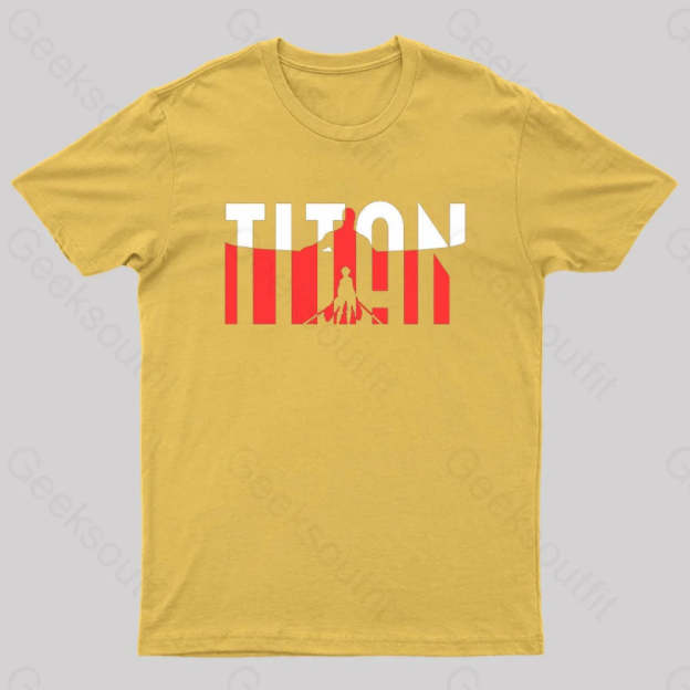 Wall Titans Geek T-Shirt Yellow / S