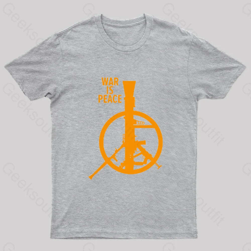 War Is Peace Nerd T-Shirt Grey / S