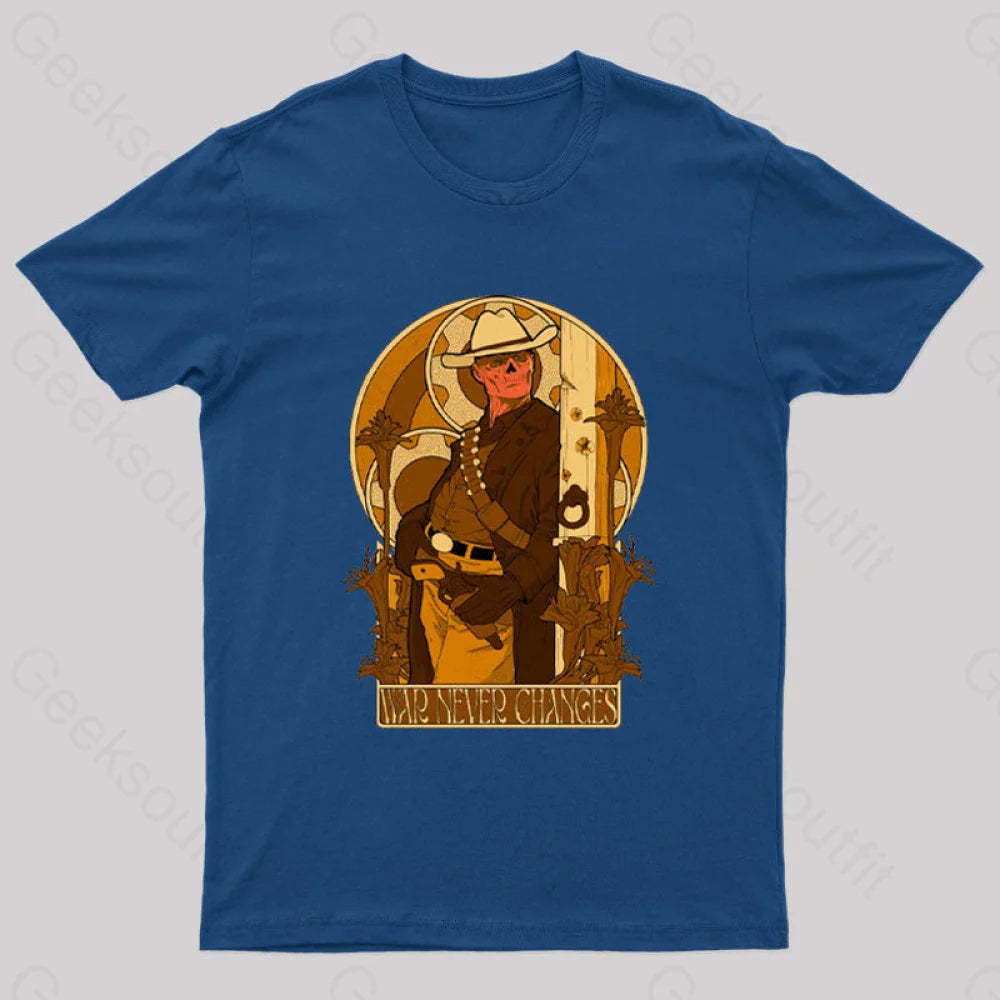 War Never Changes Nerd T-Shirt Navy / S