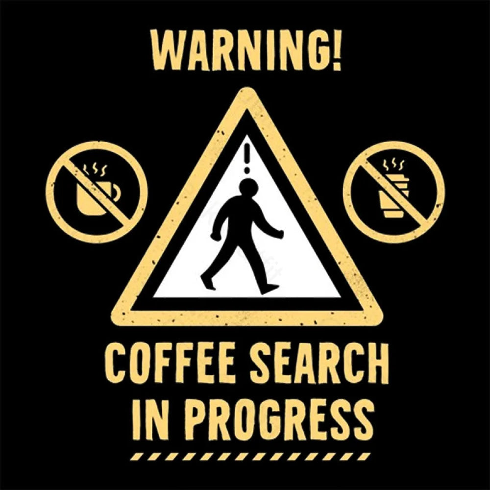 Warning Coffee Search Geek T-Shirt