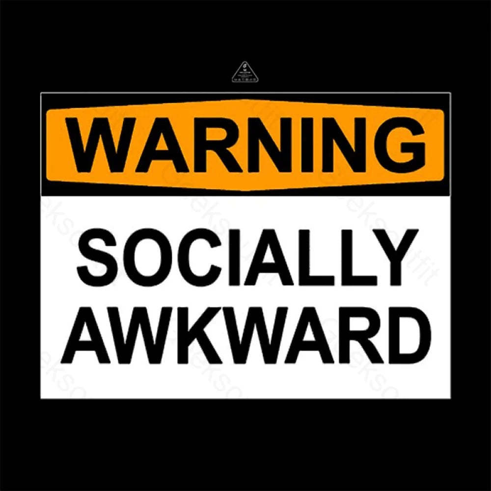 Warning Socially Awawkad Classic T-Shirt - Geeksoutfit