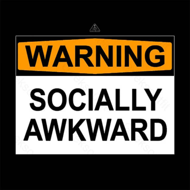 Warning Socially Awawkad Classic T-Shirt - Geeksoutfit