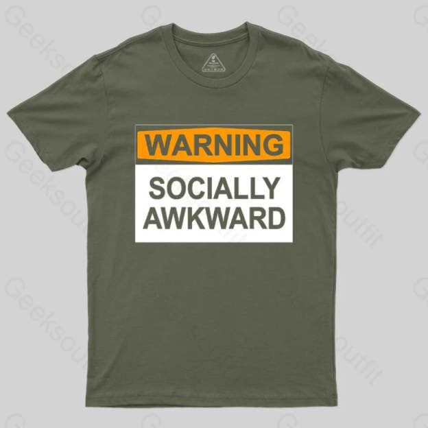Warning Socially Awawkad Classic T-Shirt - Geeksoutfit