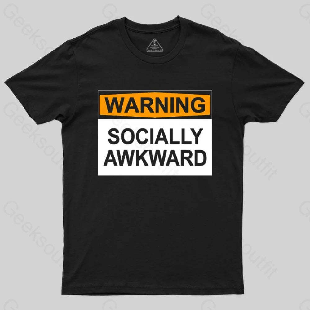 Warning Socially Awawkad Classic T-Shirt - Geeksoutfit