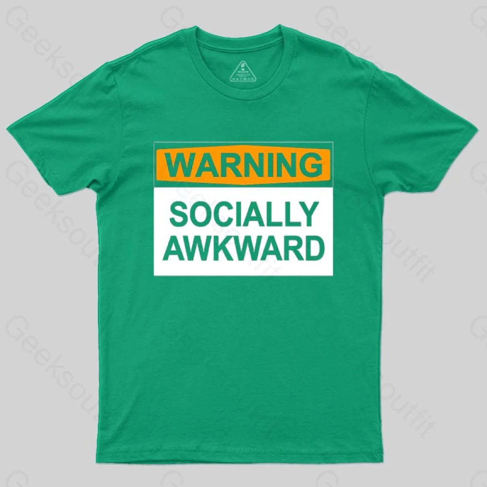 Warning Socially Awawkad Classic T-Shirt - Geeksoutfit