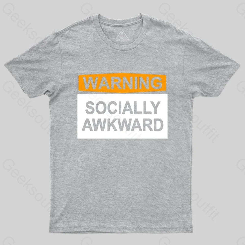 Warning Socially Awawkad Classic T-Shirt - Geeksoutfit
