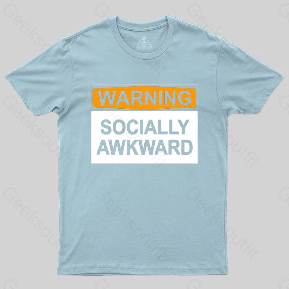 Warning Socially Awawkad Classic T-Shirt - Geeksoutfit